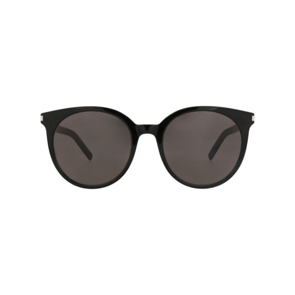 Saint Laurent Round-Frame Acetate Sunglasses Black Womens